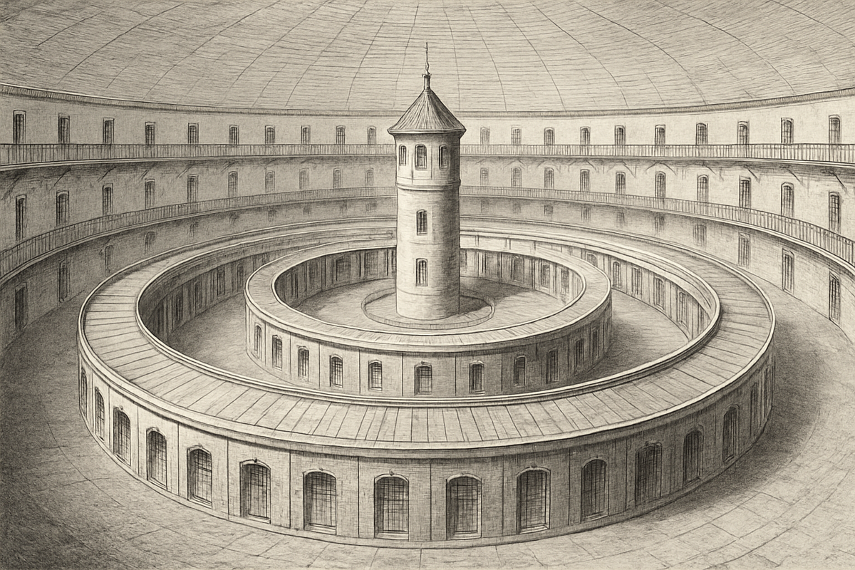 Изображение паноптикума как архитектуры