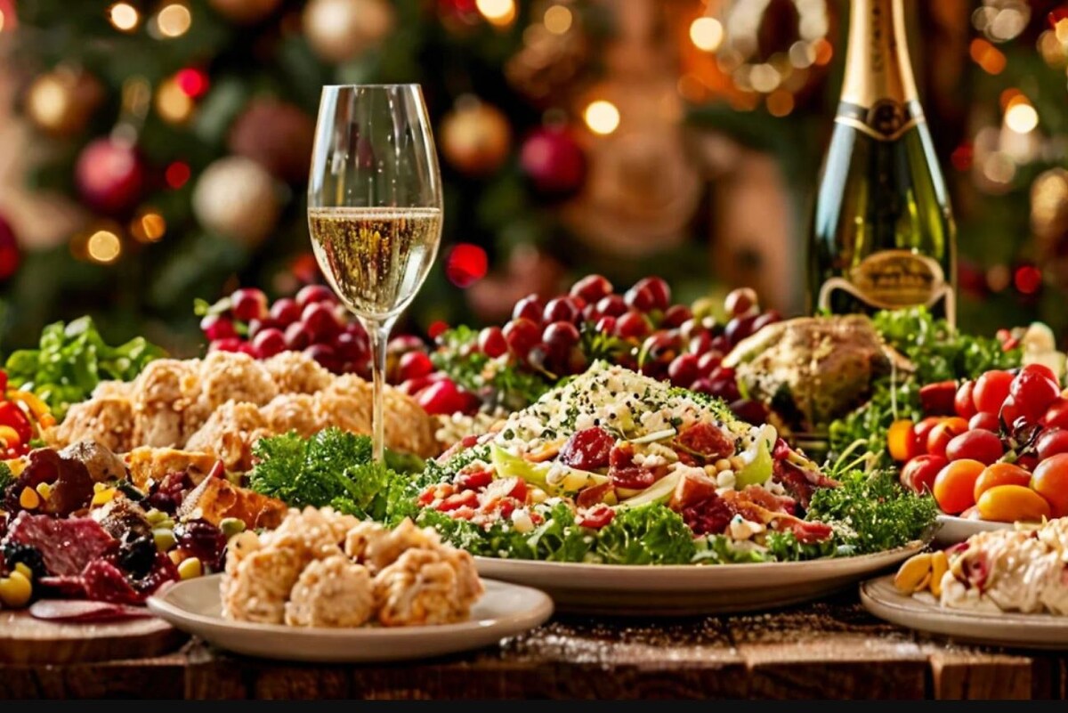 Новогодний стол (иллюстрация из открытых источников)