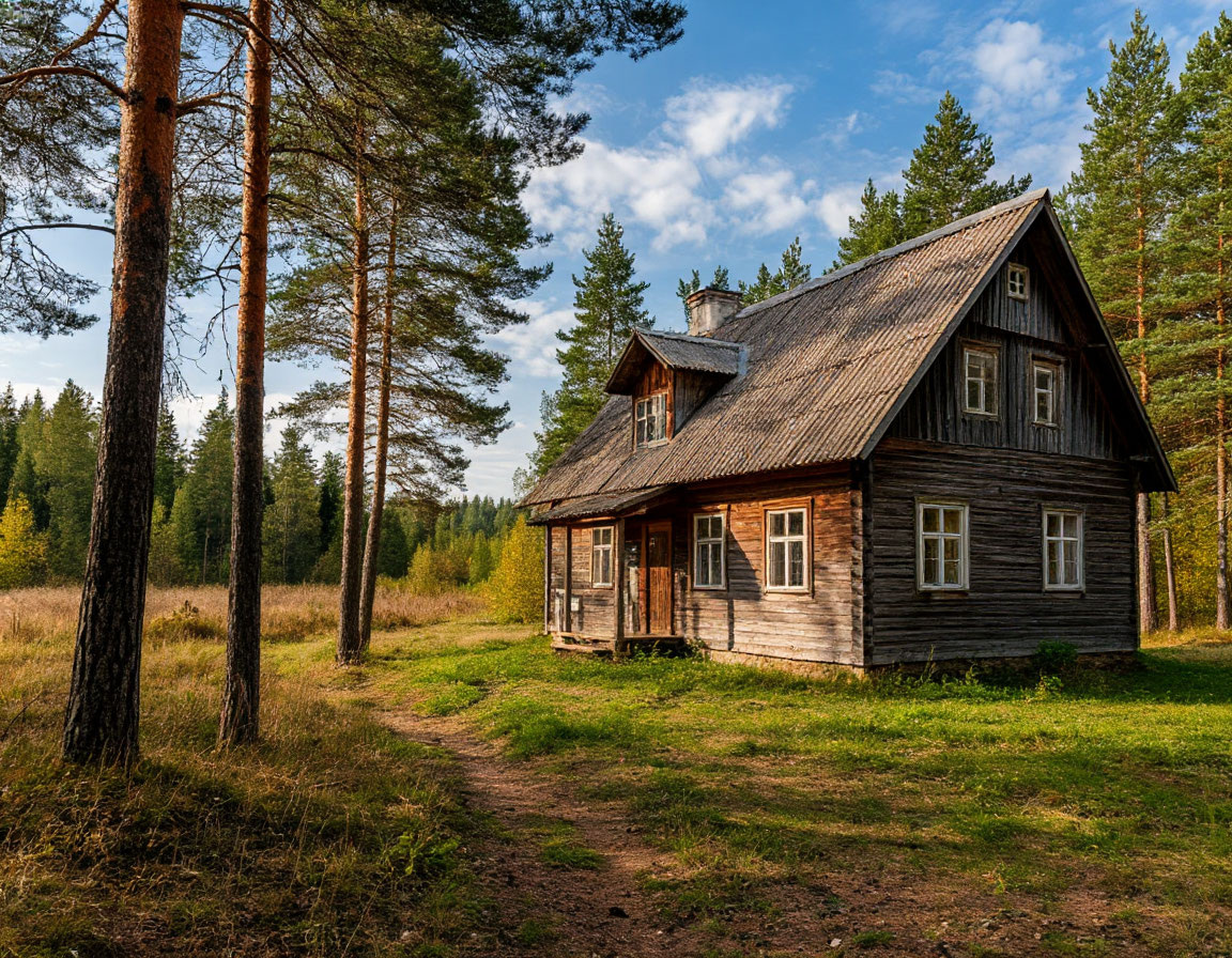 Шедеврум. Домик у соснового леса.