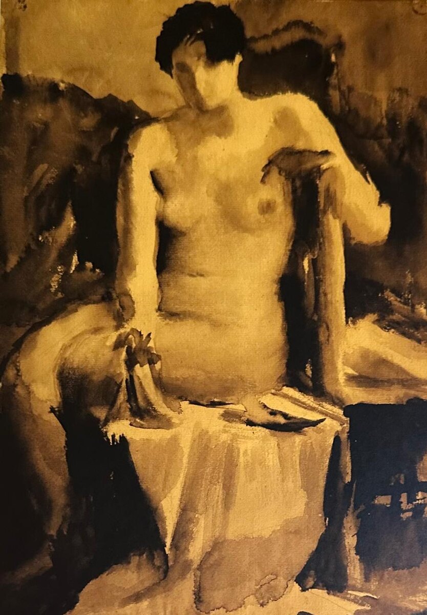 Владимир Лебедев. «Сидящая натурщица». 1930