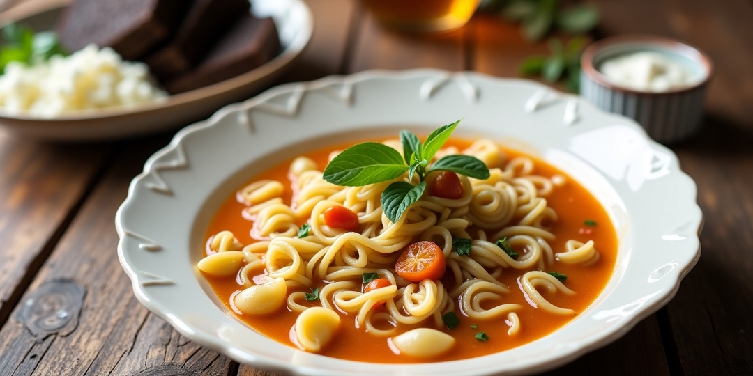 СУП С МАКАРОНАМИ И ТОМАТНОЙ ПАСТОЙ! ВКУС, КОТОРЫЙ ВСПОМИНАЮТ ВСЕ!