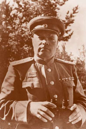 Командующий войсками 3-го Прибалтийского фронта генерал-полковник И. И. Масленников. 1944 г.