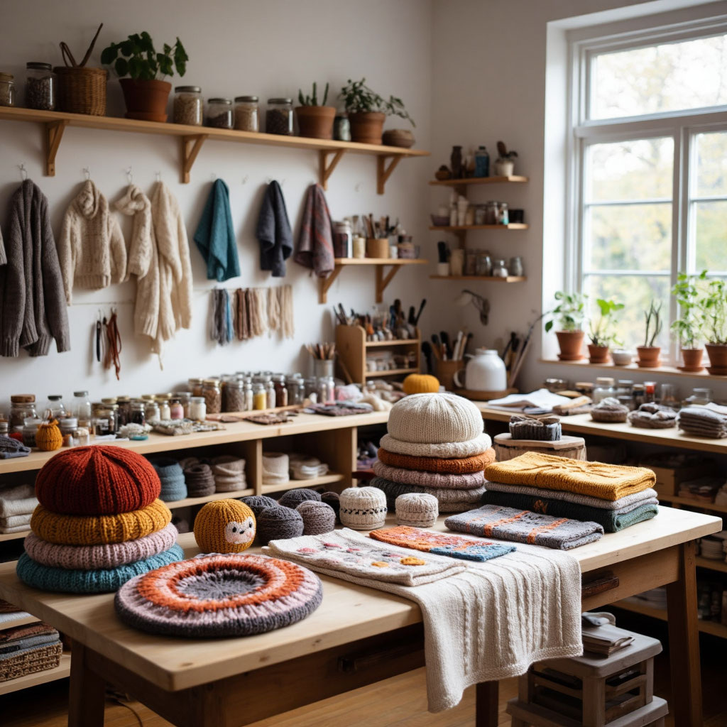 Производство авторских вязаных изделий на дому и не только...