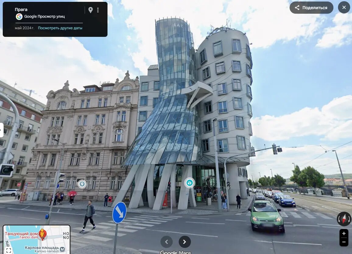    «Танцующий» дом. Фото: скриншот с сайта панорам Google.