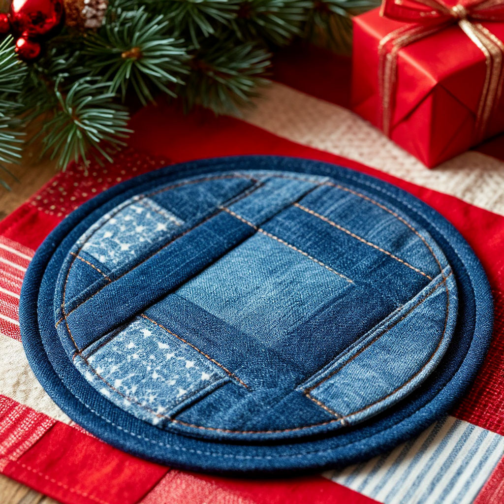 Подставка под горячее в стиле пэйчворк