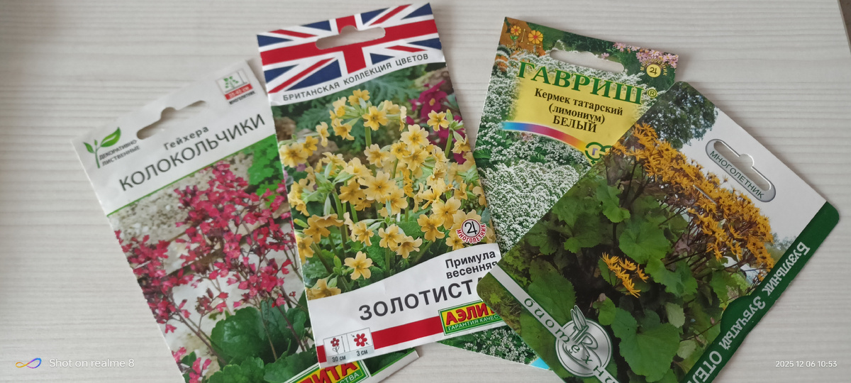 Здравствуйте всем 👋.Покажу небольшой обзор семян  многолетних цветов ,что я уже купила🙂 Это конечно не все ещё семена что мне пришли 🤭 А ещё ведь зима только началась и список точно не полный😊
