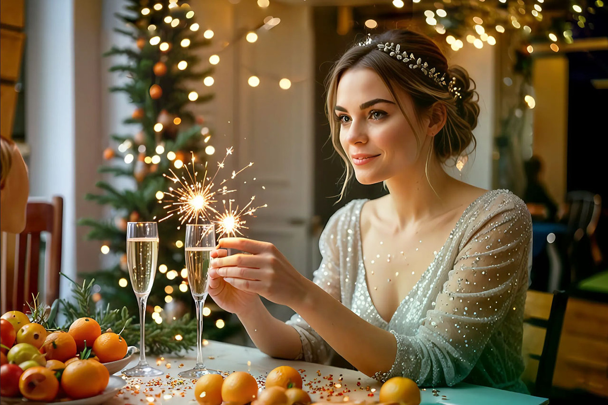 Средняя стоимость российского шампанского за год выросла.  Фото: Изображение сгенерировано нейросетью Kandinsky 3.1