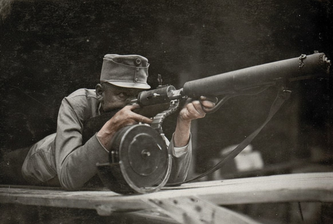 Хелльригель М1915 на испытаниях