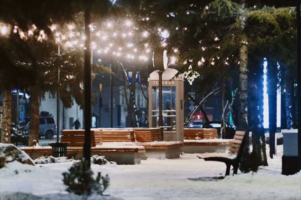    Предновогодний Горно-Алтайск. Источник: Наталья Стрелецкая / Telegram-канал Ольги Сафроновой