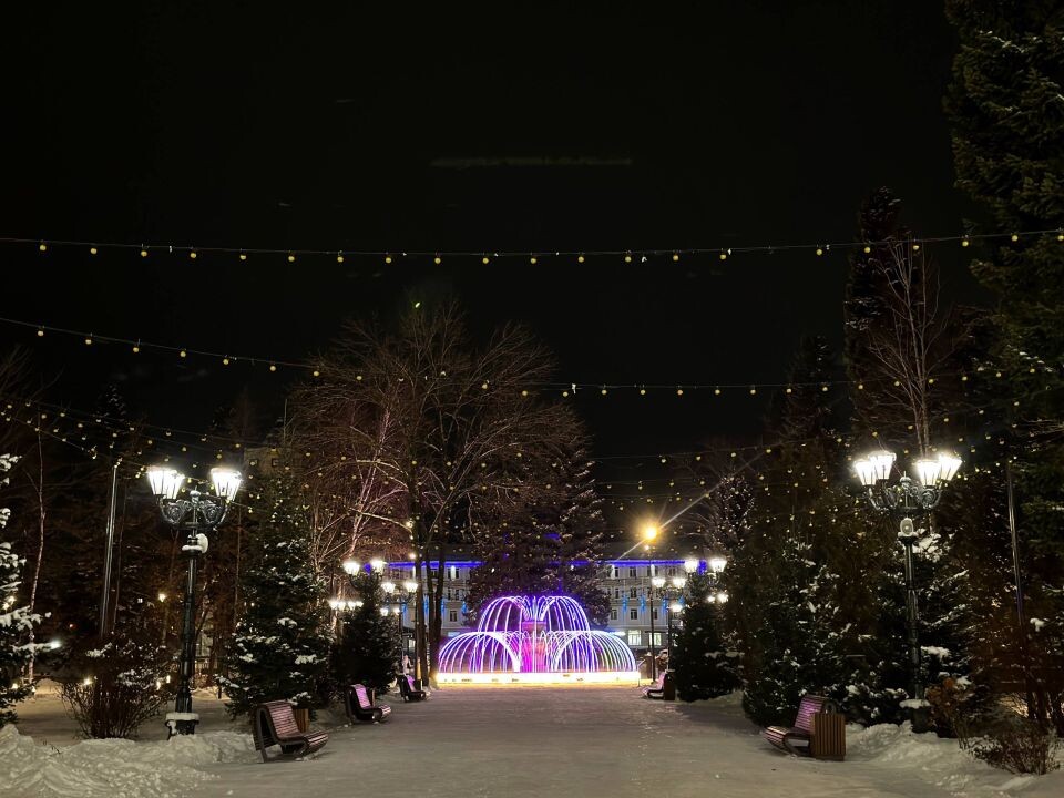    Предновогодний Горно-Алтайск. Источник: Правительство Республики Алтай