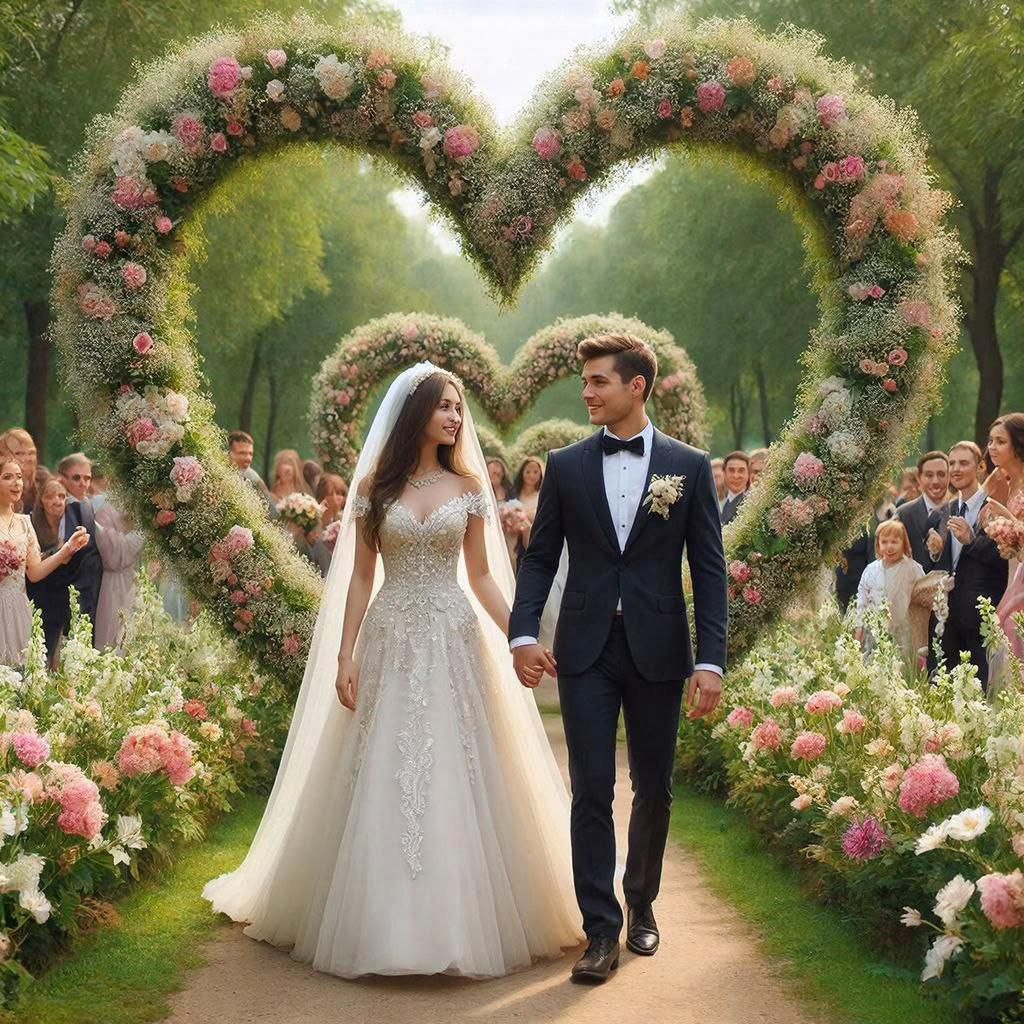 Молодые поженились и... началось счастье