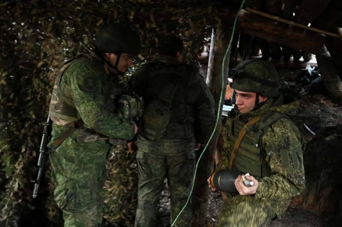    Военнослужащие на Северском направлении специальной военной операции.