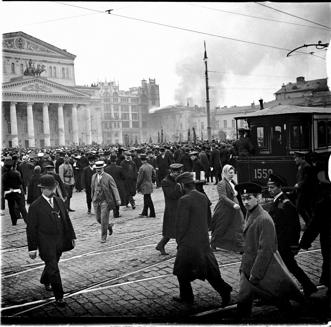    Пожар Малого театра. 2 мая 1914. Россия, Москва, Театральная площадь/Сергей Васильевич Челноков