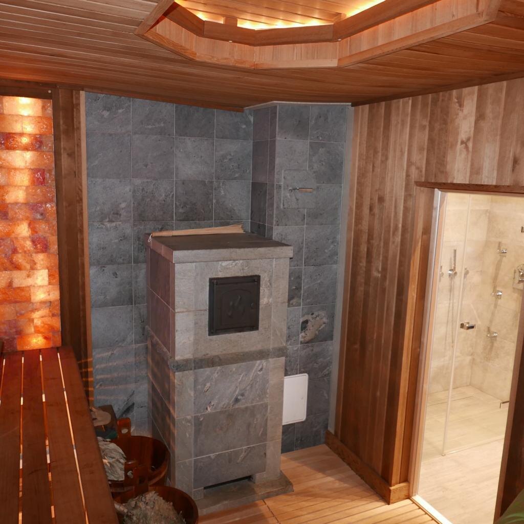 Банная печь из талькомагнезита