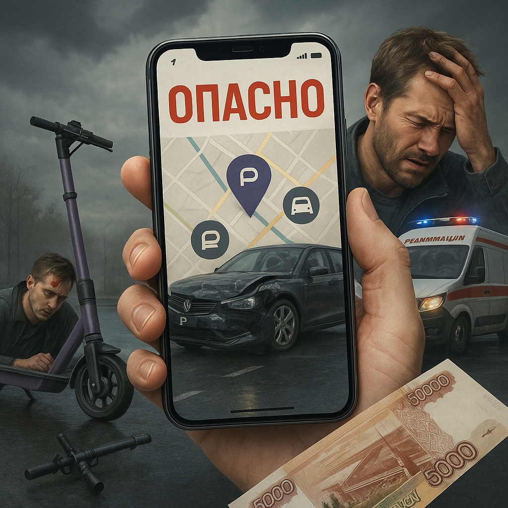 Каршеринг и самокаты: 7 ситуаций, когда приложение тихо подводит вас под статью, реанимацию или кредит
