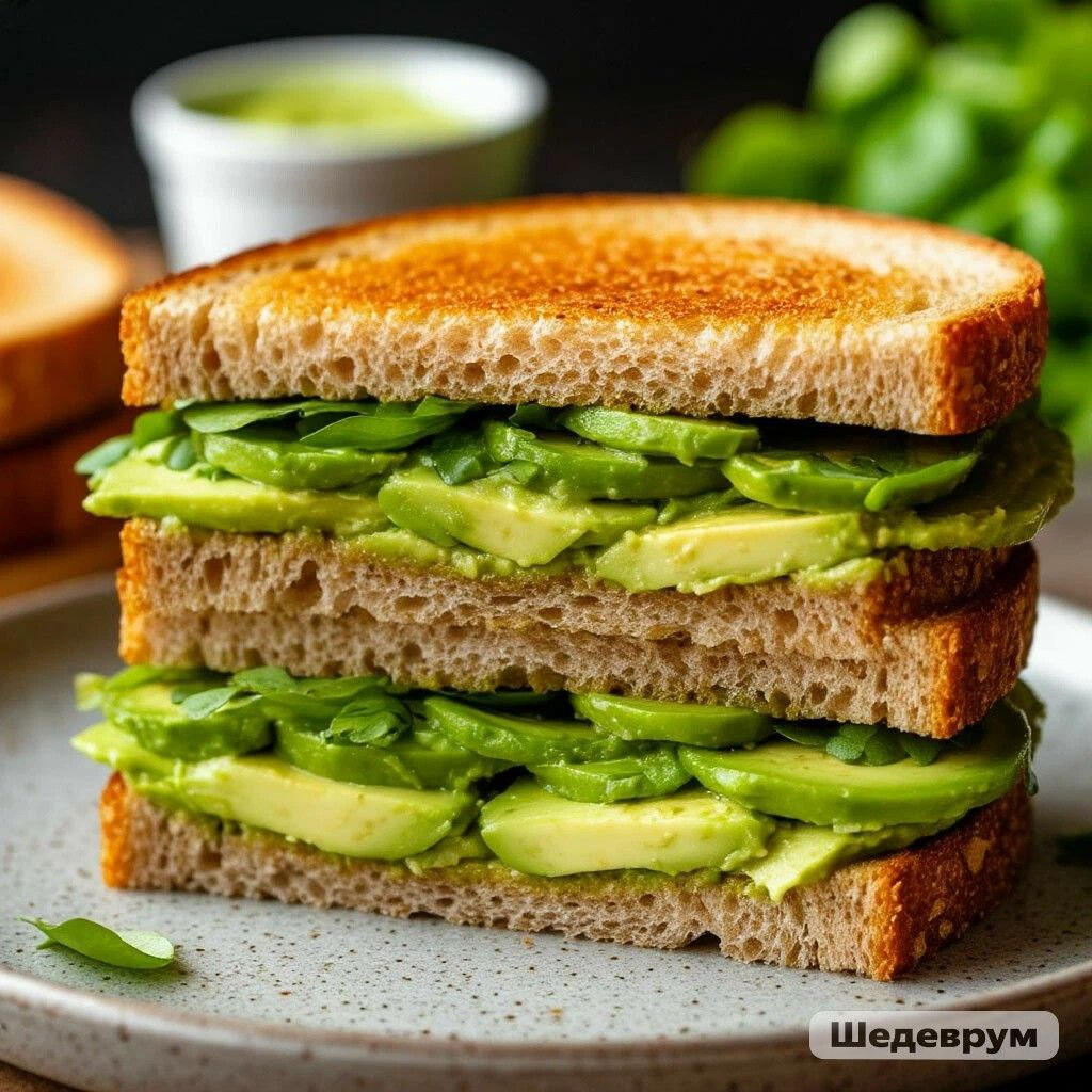 бутерброд с авокадо