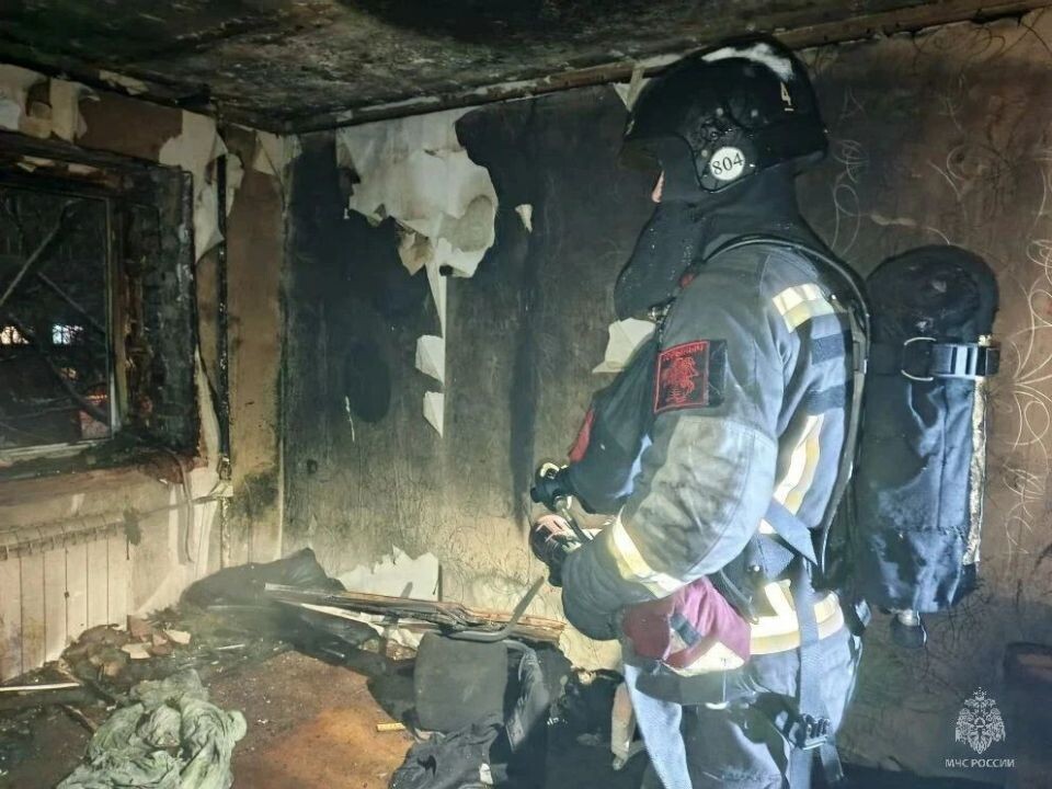    Пожар на Эмилии Алексеевой. Источник: ГУ МЧС России по Алтайскому краю