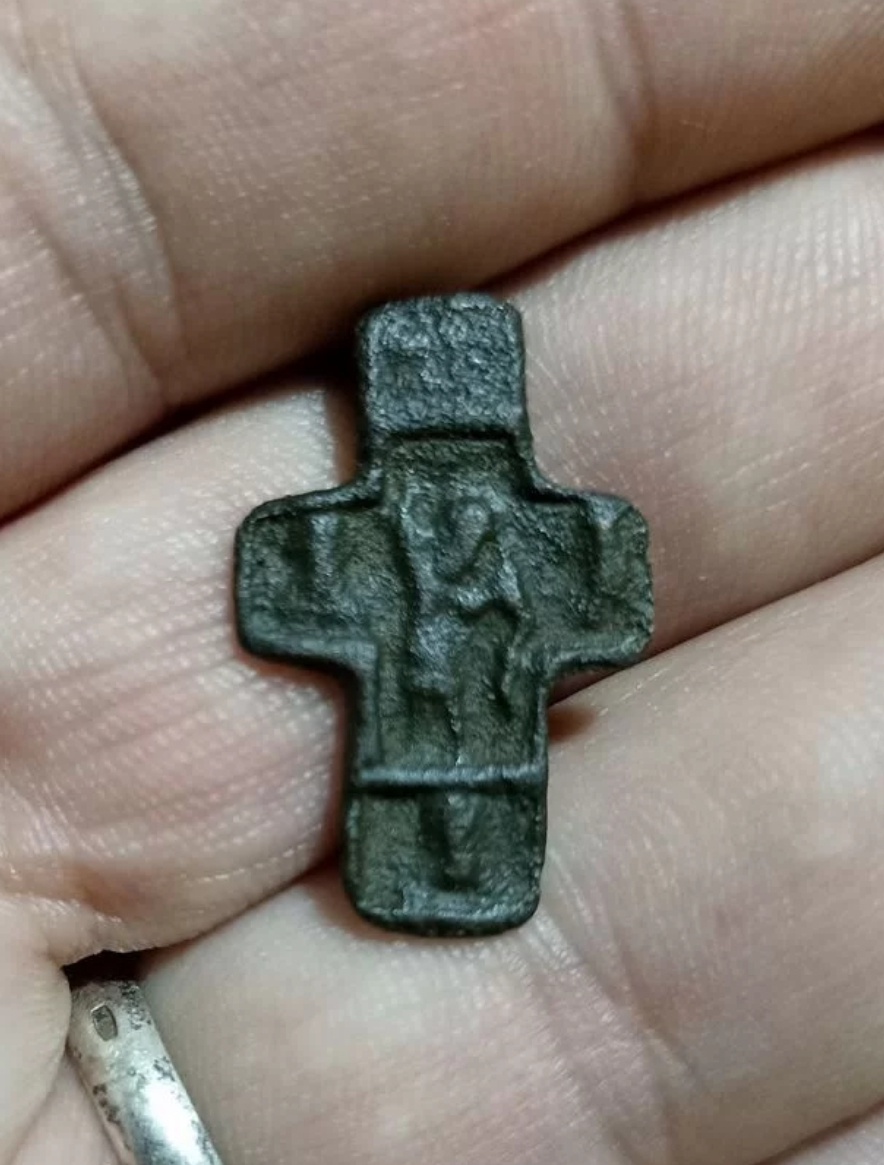 Крест тверского типа с изображением Никиты Бесогона, фото: П.Павлов.