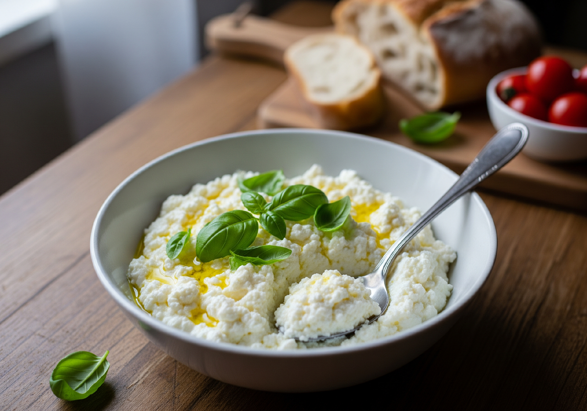 Подготовка рикотты