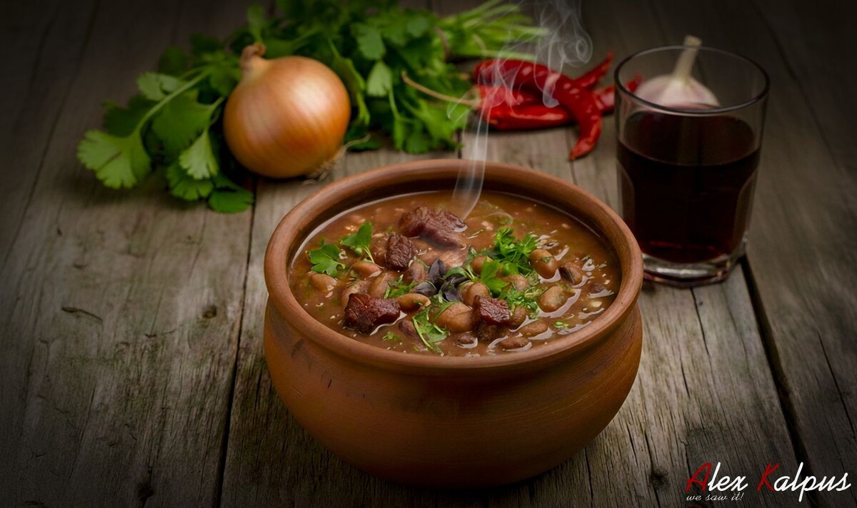 Рецепт аутентичного лобио с рачинской ветчиной (რაჭული ლობიო ლორით)