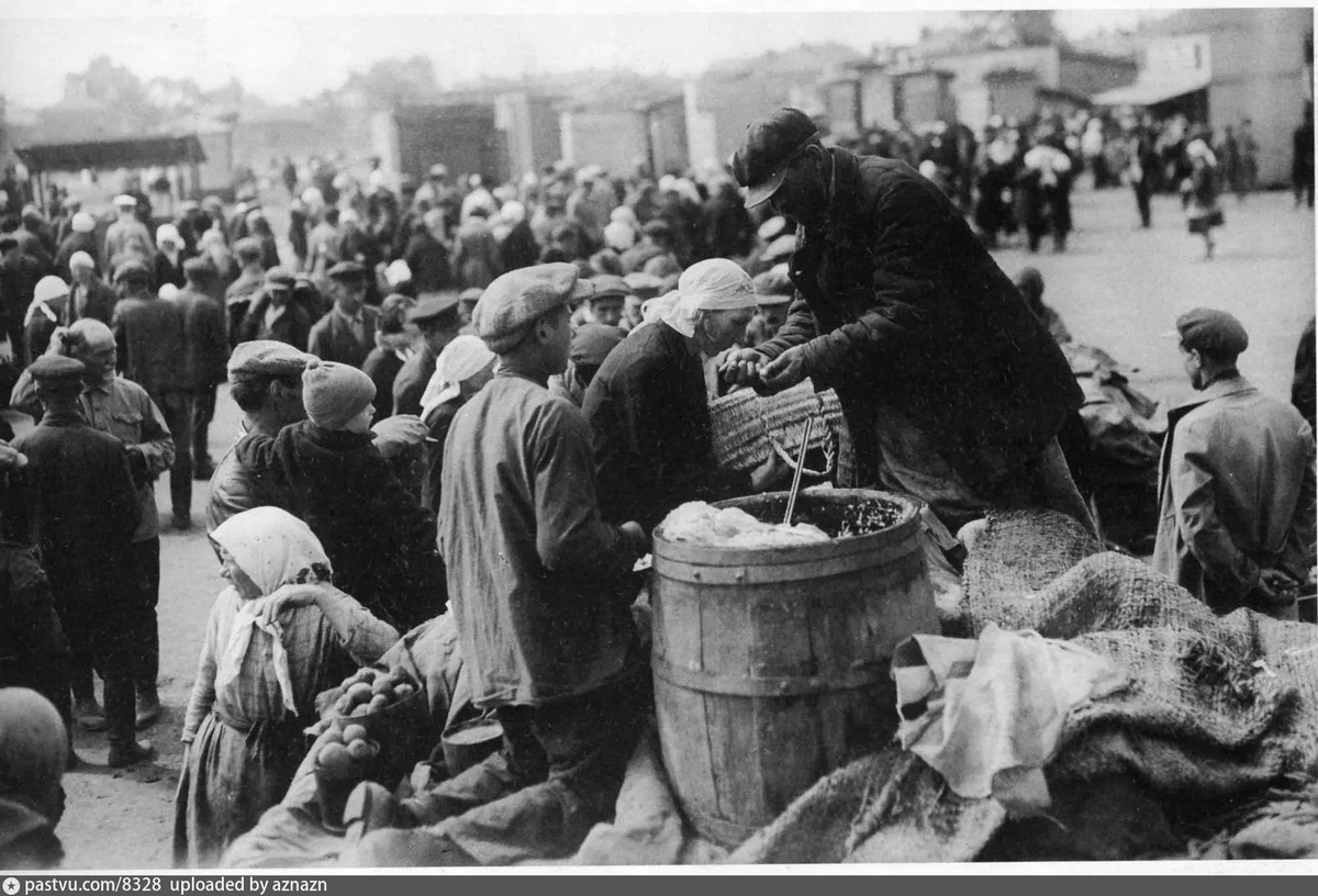 Большой Колхозный (Дорогомиловский) рынок, 1935-1939. С сайта www.pastvu.com.