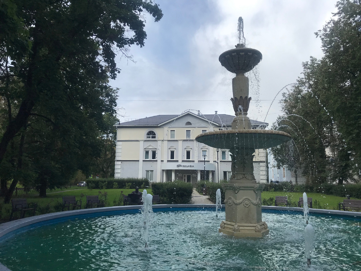 Фонтан в сквере Печати. Фото автора 