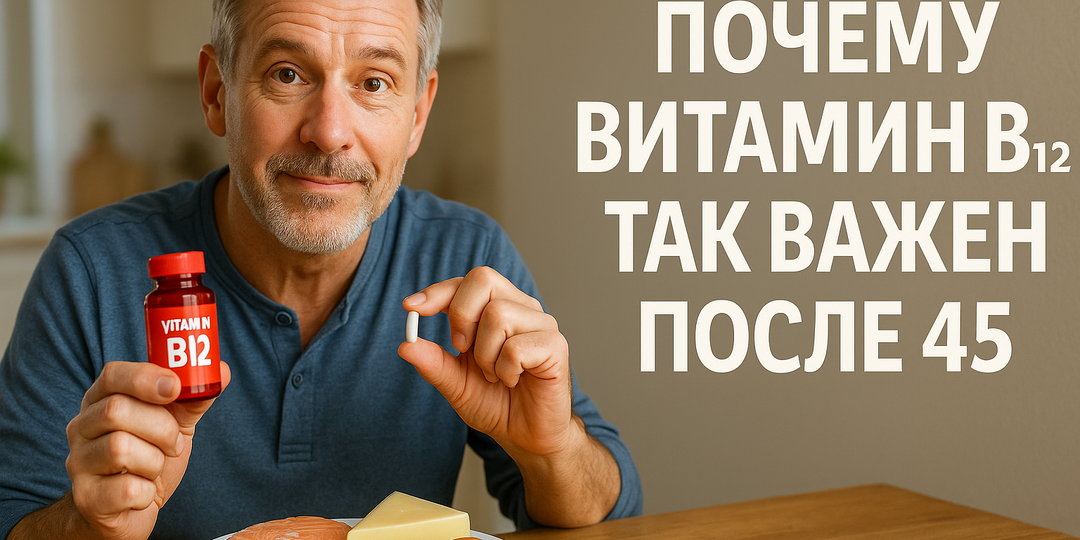 Витамин B12: почему он важен после 45 лет?