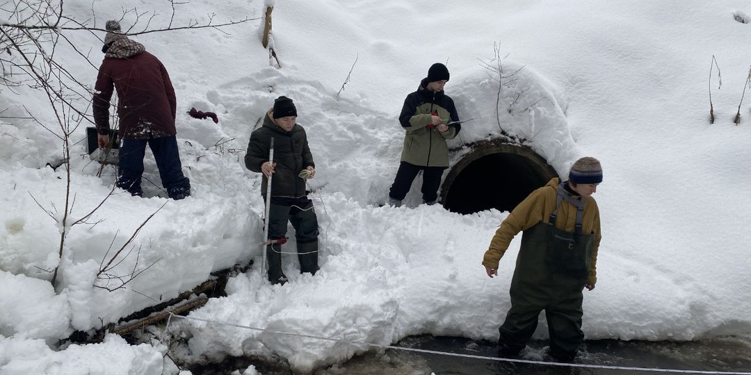Гидрологи МГУ в тайге Архангельской области