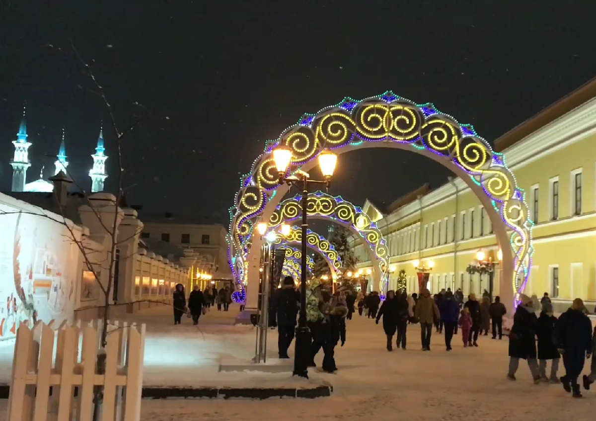 Новогодняя Казань. Очень красивая.