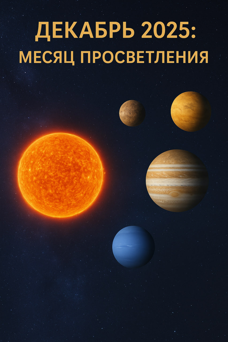 🔥 ДЕКАБРЬ 2025: МЕСЯЦ ПРОСВЕТЛЕНИЯ. Большая Перезагрузка Судьбы и Внутренний Поворот Вектора