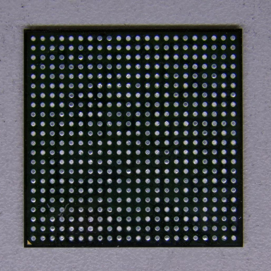 Чип без шариков, подготовлен к реболлингу