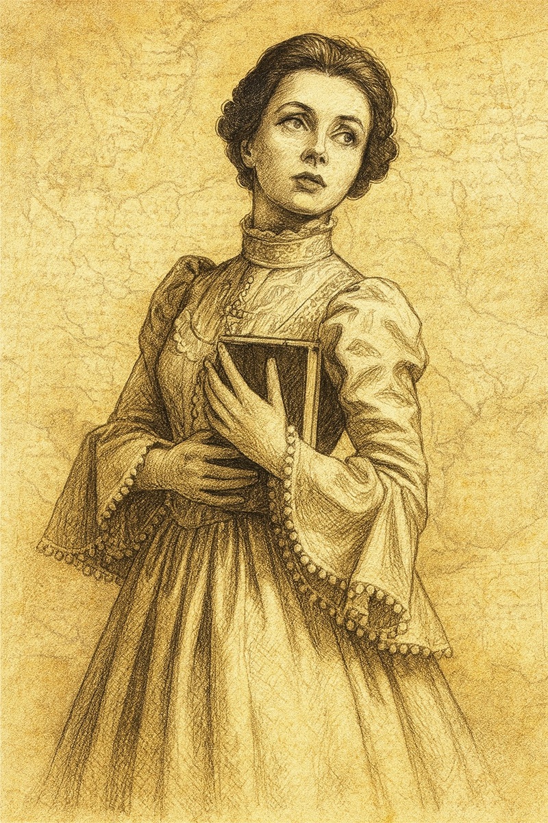 Саломея Русецкая. Предполагаемый портрет в обработке нейросети