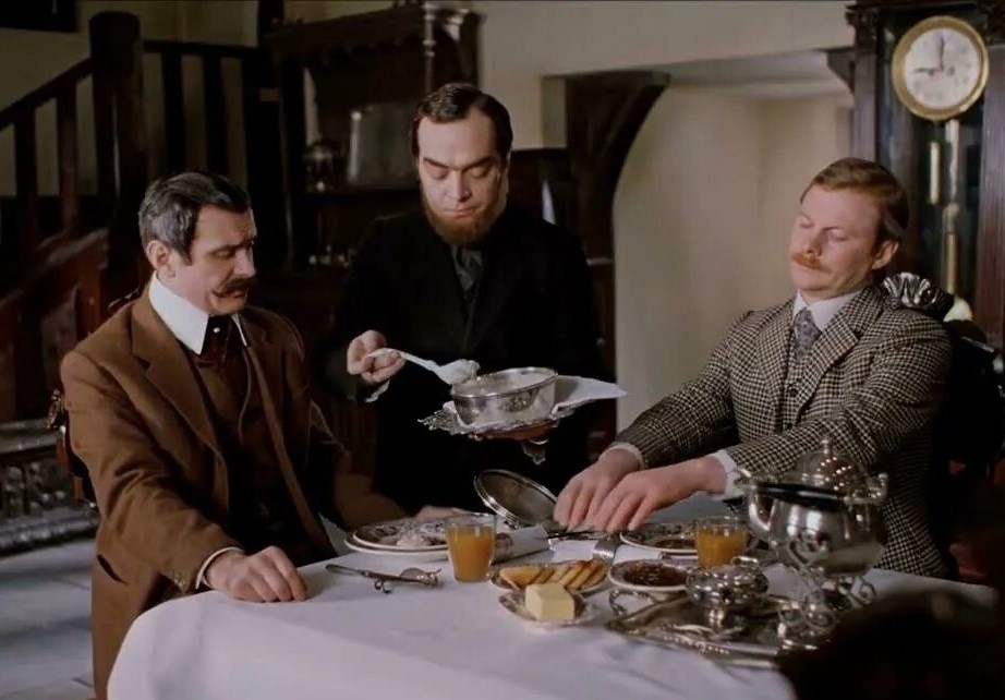  "Овсянка, сэр!" Кадр из фильма И. Масленниклва "Собака Баскервилей".