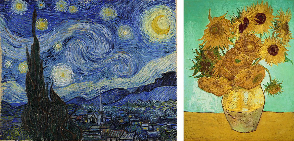 «Звездная ночь» & «Подсолнухи» Ван Гог