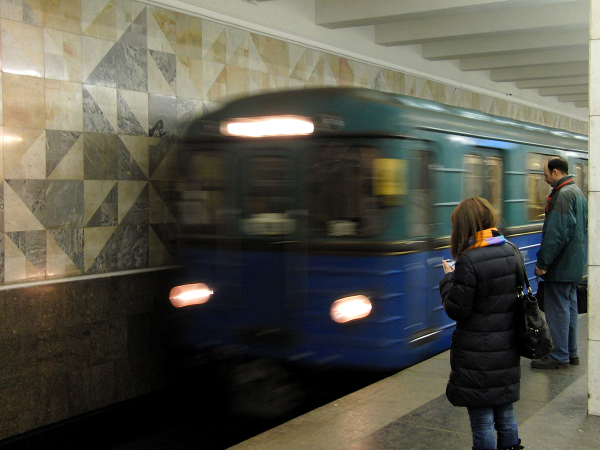 Старый поезд "ежик" на станции "Планерная". Фото: Mikhail (Vokabre) Shcherbakov 