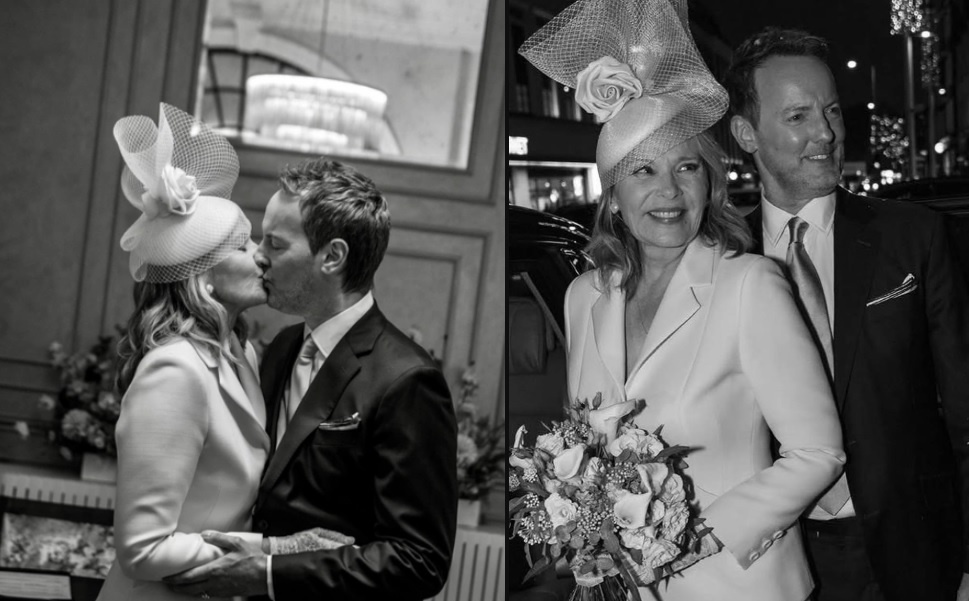 Кадры со свадьбы Ким Кэтролл и Рассела Томаса