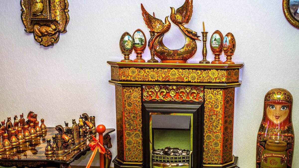 Хохломская роспись. Взято из открытых источников