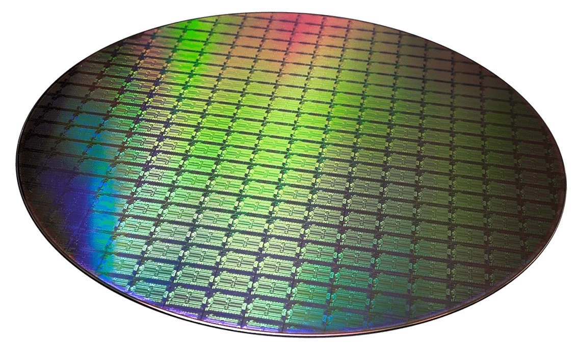 Пластина с чипами производства Global Foundries. Изображение: gf.com