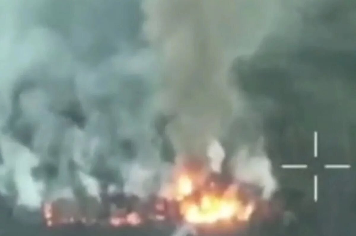    Дроны сожгли пункт дислокации бригады «Эдельвейс» ВСУ под Северском