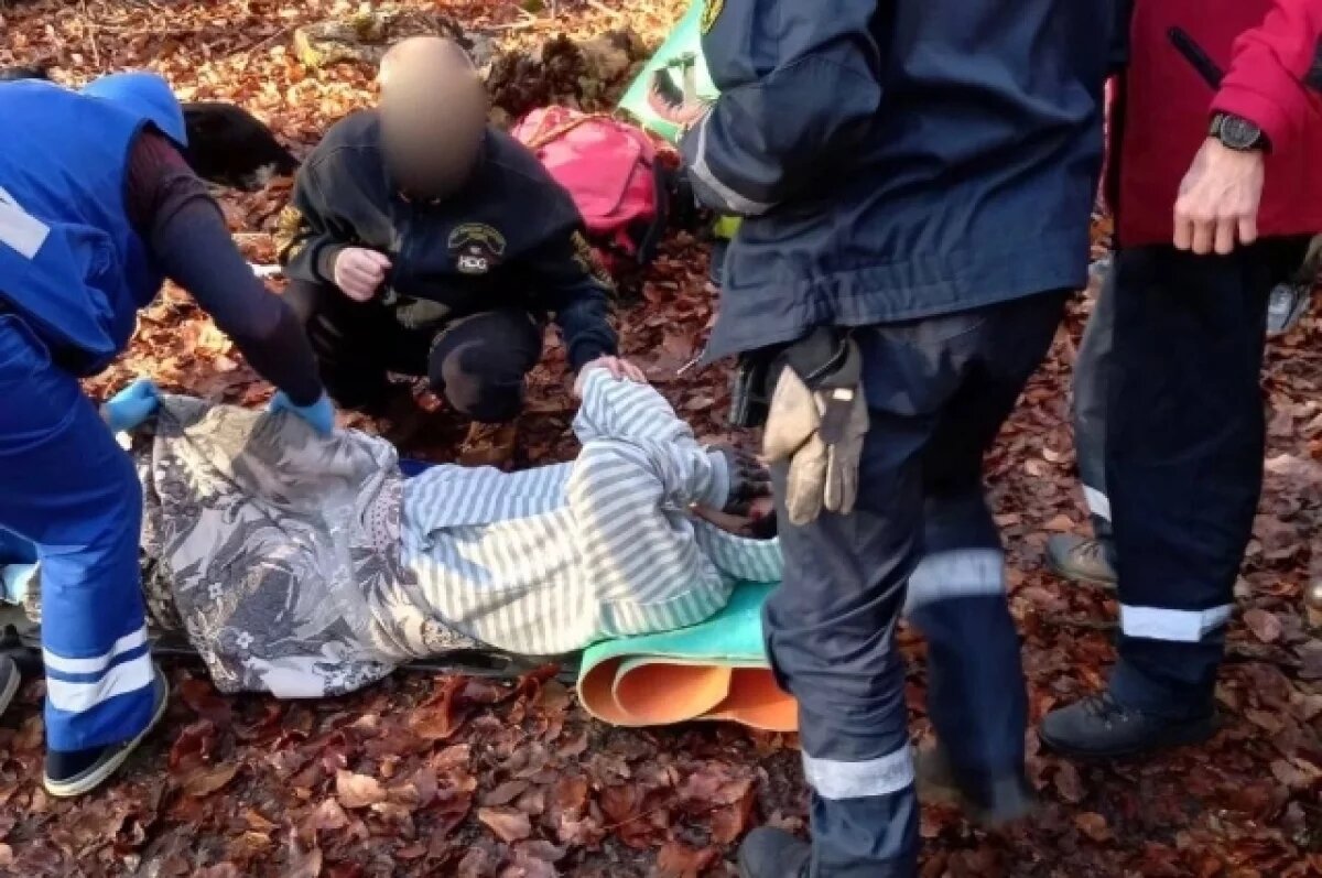    Спасатели помогли повредившей ногу в горах Алушты туристке