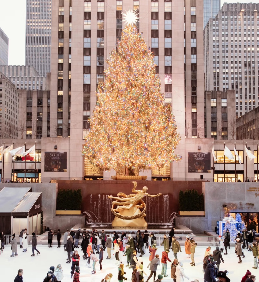 Rockefeller Center Christmas Tree, New York — официальная ёлка на Рокфеллер-плаза