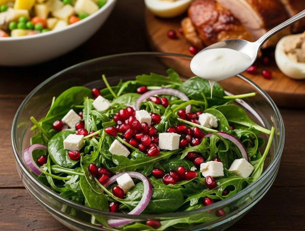 салат гранат с фетой
