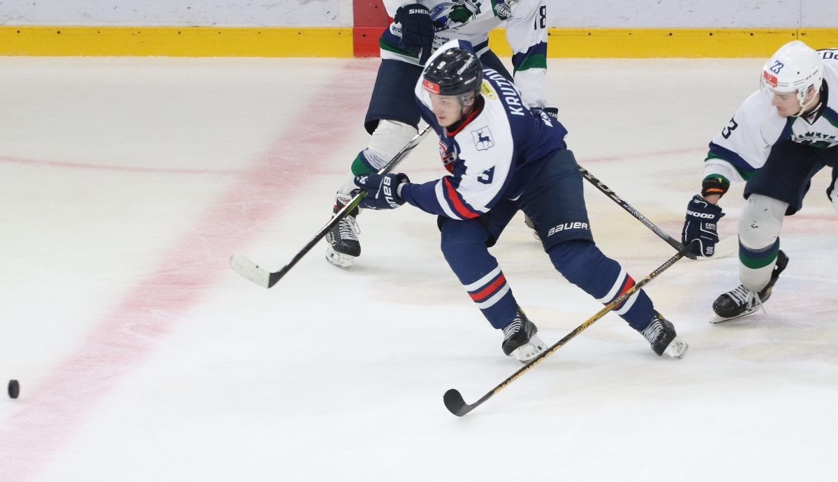    Андрей Крутов в 8 матчах сезона МХЛ набрал 7 очков (3 + 4)