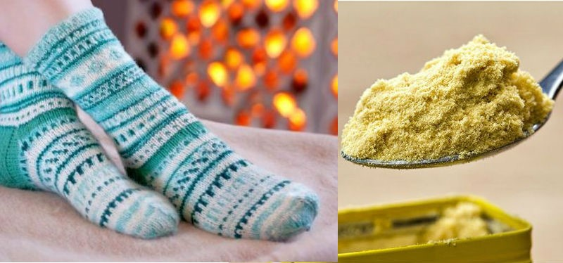 Горчица в носках / Фото: https://www.seniorgroup.ru/experts/narodnye-sredstva-psikhologicheskoe-platsebo/