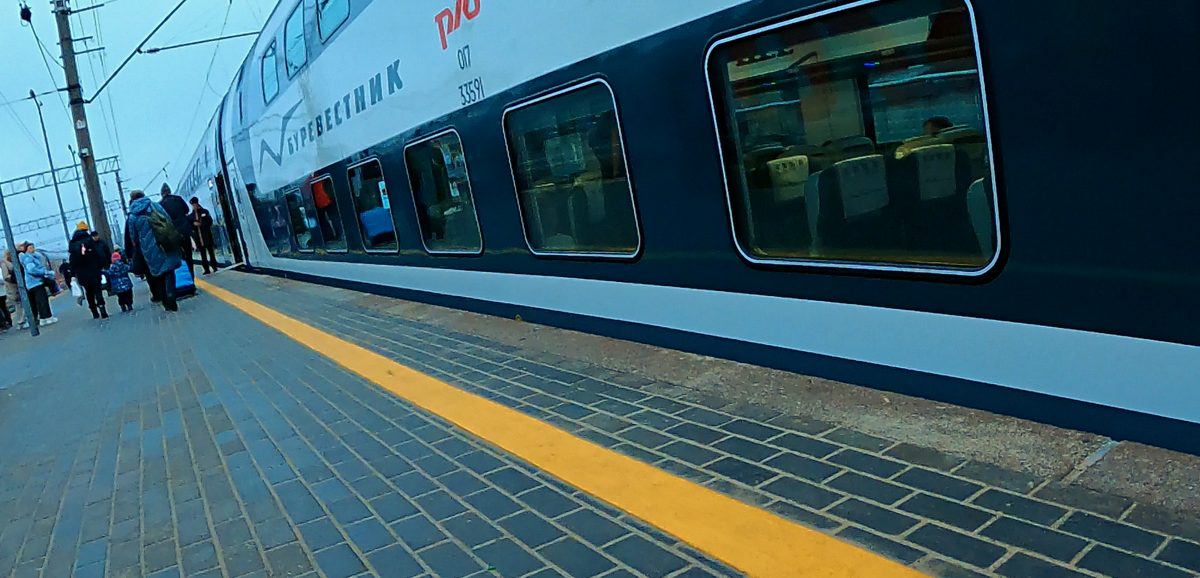 На пероне Ярославского вокзала