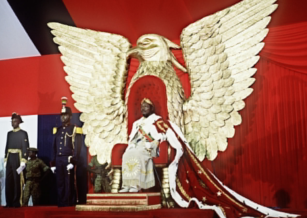 Император Бокасса I в. день коронации. 1977 год