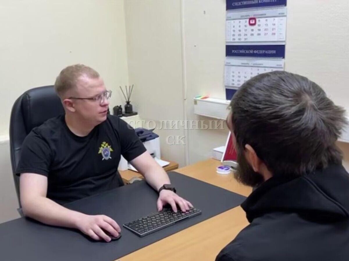    Задержанный боец ММА, устроивший "спарринг" с памятником ветеранам МЧС | © Столичный СК/Telegram