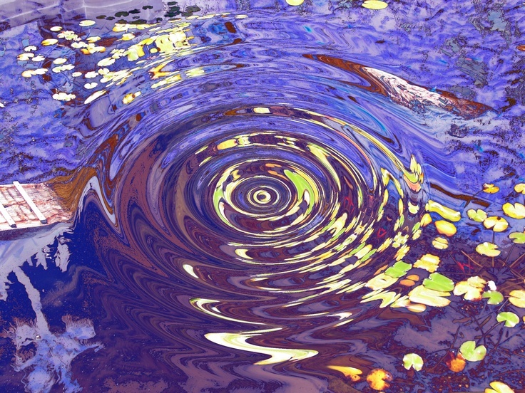 И такая, примерно, картинка мелькала в глазу во время операции. И фейерверки. Только на белом фоне.