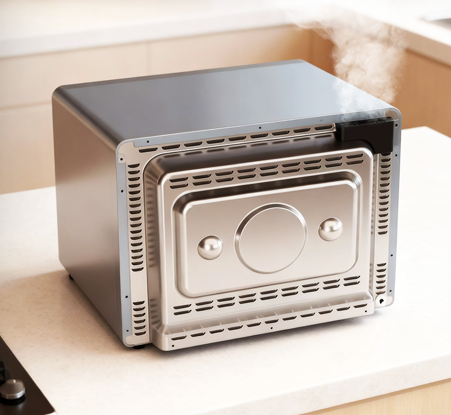 Паровыпускное отверстие в инверторной СВЧ печи SATE HEAD-CHEF HC-100