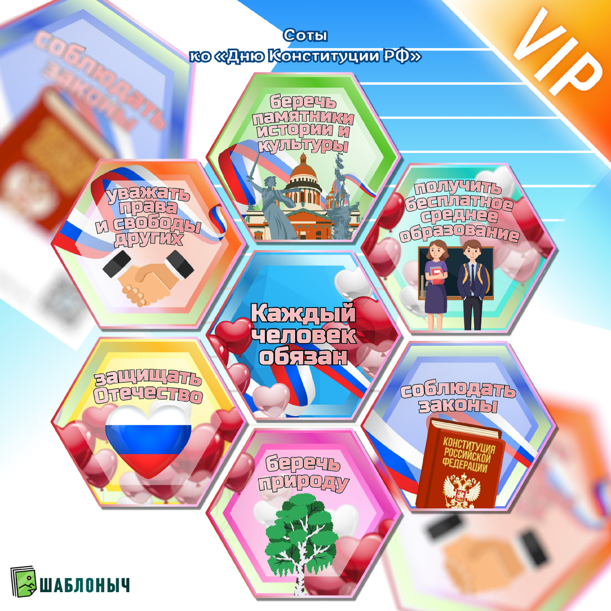 Соты ко «Дню конституции РФ» 2025